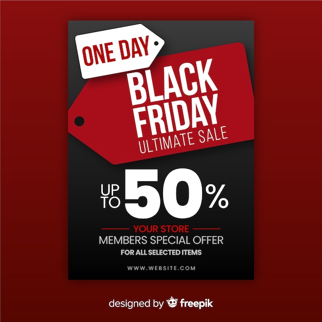 One day discount black friday Vector | Free Download