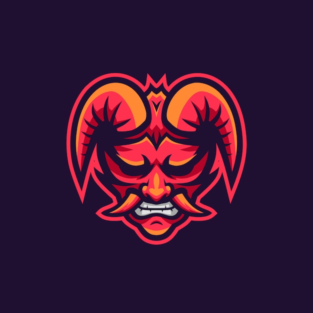 Download Free Oni Demon Mascot Logo Premium Vector Use our free logo maker to create a logo and build your brand. Put your logo on business cards, promotional products, or your website for brand visibility.