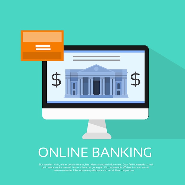 Premium Vector | Online banking