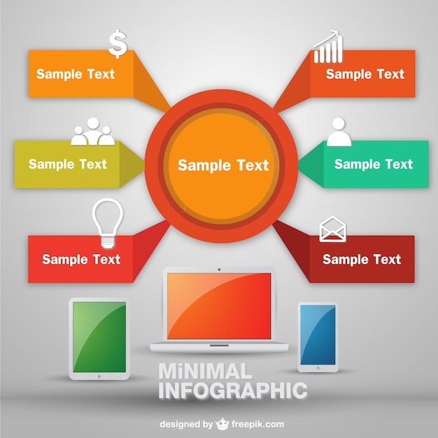 Free Vector Online Business Infographic