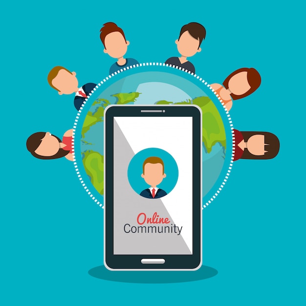 Online community Free Vector
