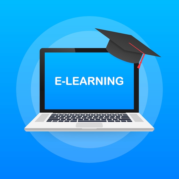Download Online education concept banner. online training courses ...