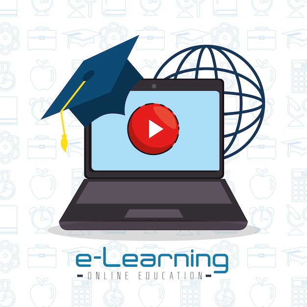 Online education Premium Vector