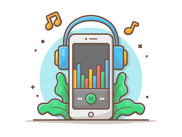 Download Free Online Music Player With Headphone And Tune And Note Of Music Use our free logo maker to create a logo and build your brand. Put your logo on business cards, promotional products, or your website for brand visibility.