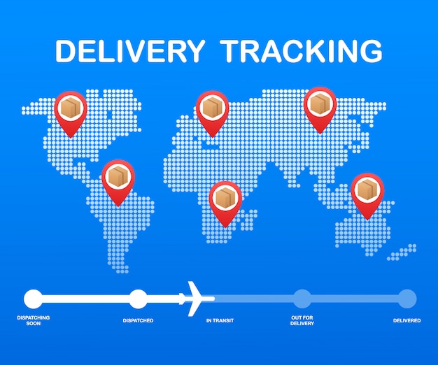 parcel tracking map