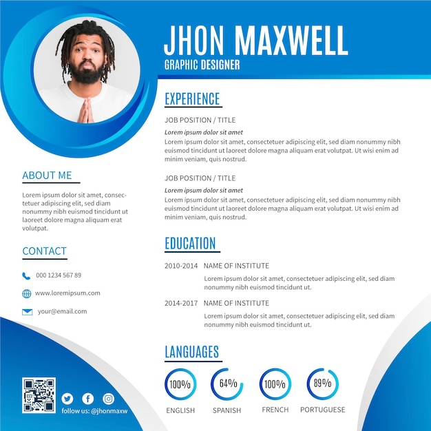 free resume template online download
