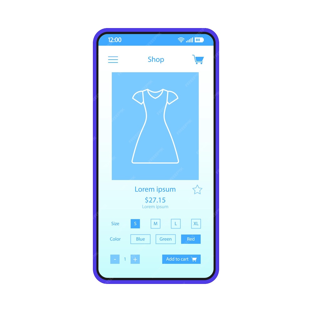 Premium Vector | Online shopping app smartphone interface vector ...