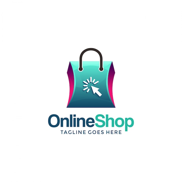 Download Online shopping logo design | Premium Vector