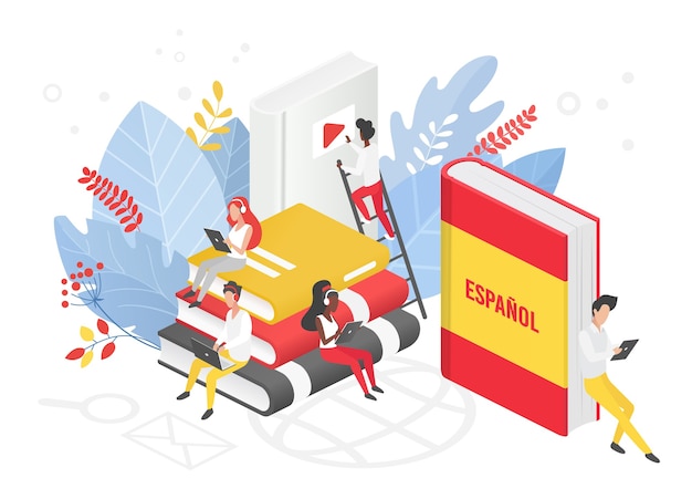 premium-vector-online-spanish-language-courses-isometric-illustration