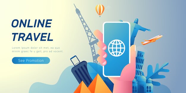online travel banner