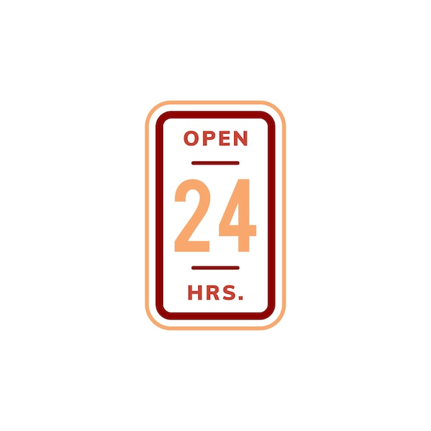 Open 24 Hours Vectors, Photos and PSD files Free Download