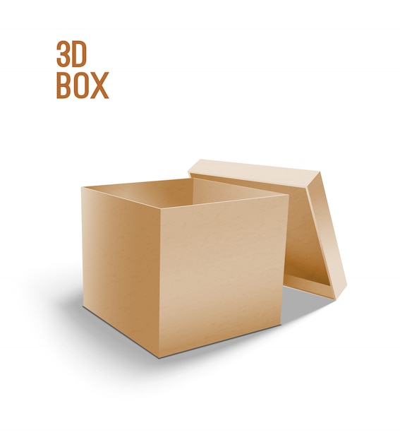 cardboard box 3d model