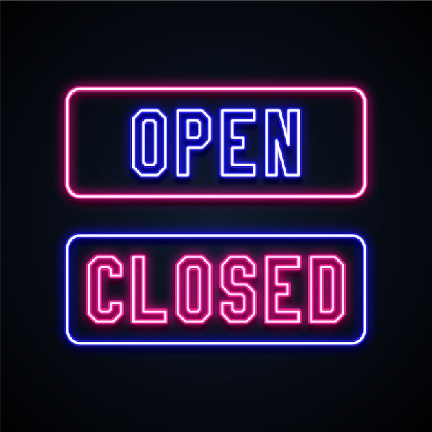 premium-vector-open-and-closed-neon-signs