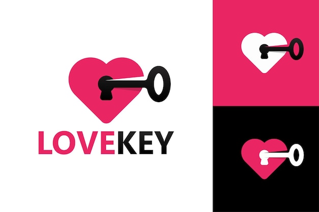 Premium Vector | Open key love logo template premium vector