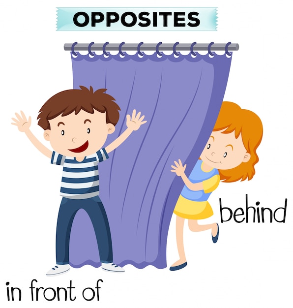 free-vector-opposite-wordcard-for-infront-of-and-behind