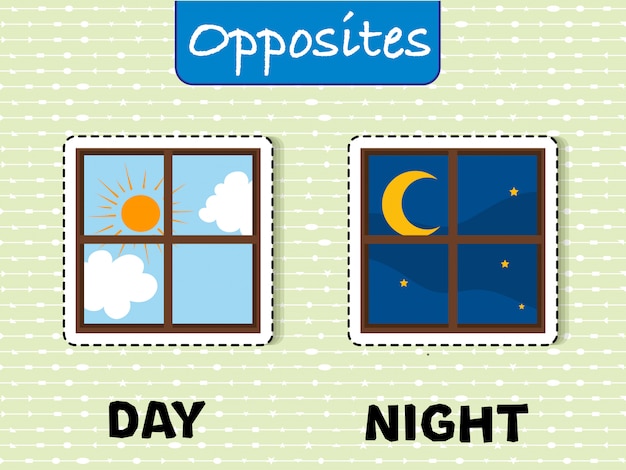 premium-vector-opposite-words-for-day-and-night