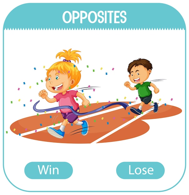 free-vector-opposite-words-with-win-and-lose