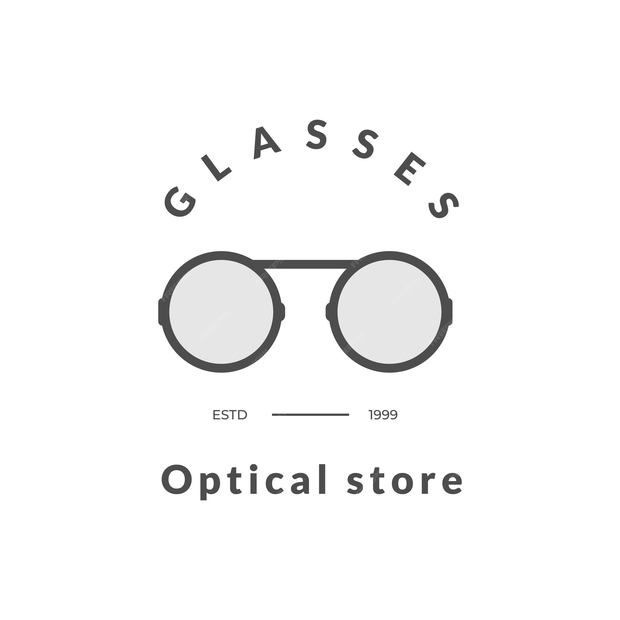 Premium Vector | Optic logo design concept on white background