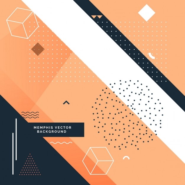 Orange and black background with geometric shapes Free Vector Orange and black background with geometric shapes Free Vector