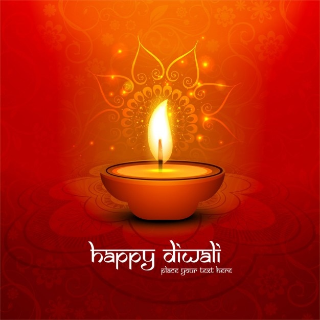 Orange background for diwali Vector | Free Download