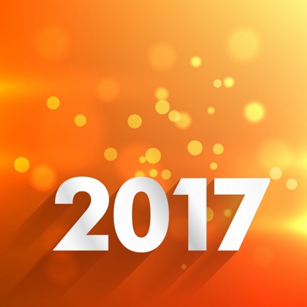 Orange background with lights for new\
year