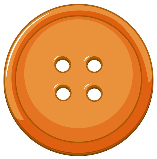 Free Vector | Orange button isolated