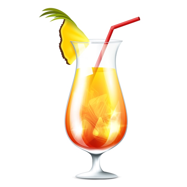 Premium Vector | Orange cocktail