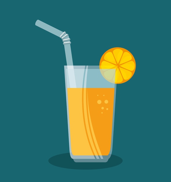  Orange  juice  fruit icon  Premium Vector