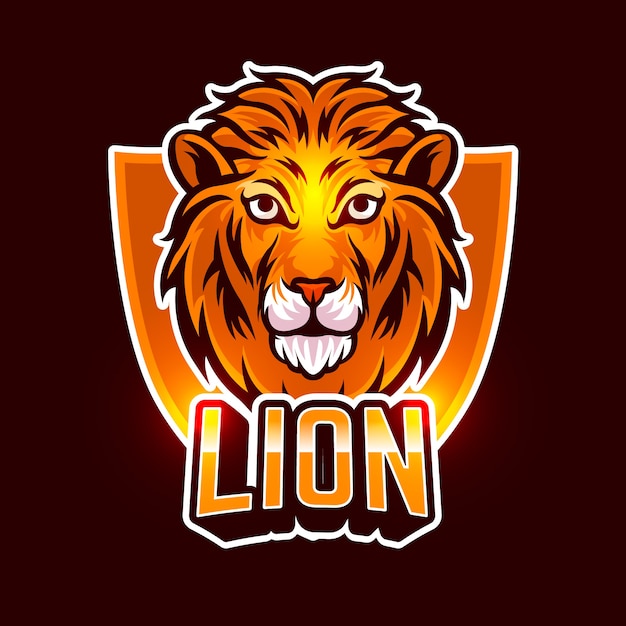 Download Orange Lion Company Logo PSD - Free PSD Mockup Templates