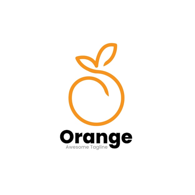 Premium Vector | Orange logo template