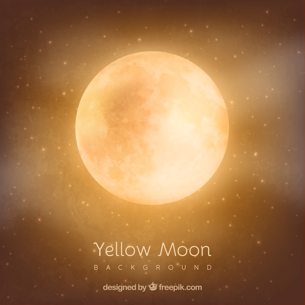 Orange moon background