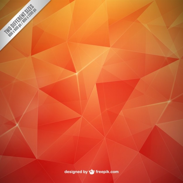 Orange polygons background Vector | Free Download