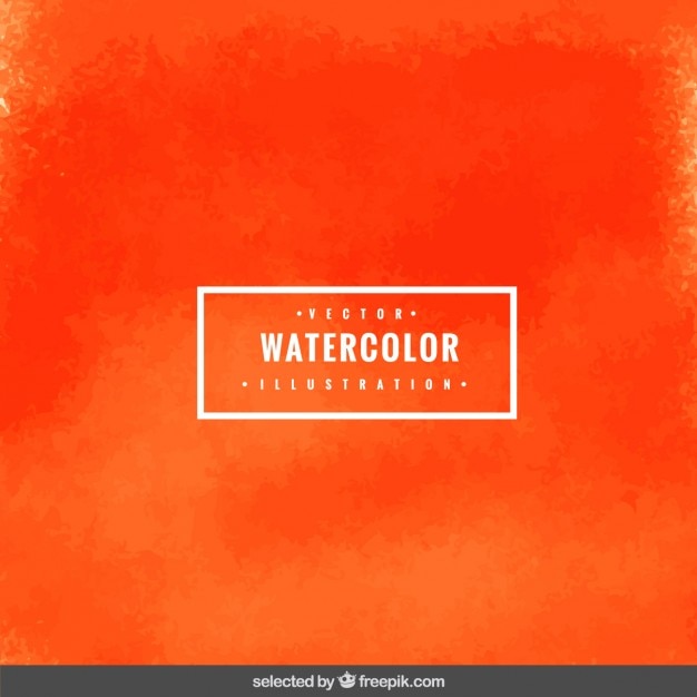 Orange watercolor background Vector | Free Download