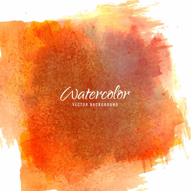 Premium Vector Orange Watercolor Texture