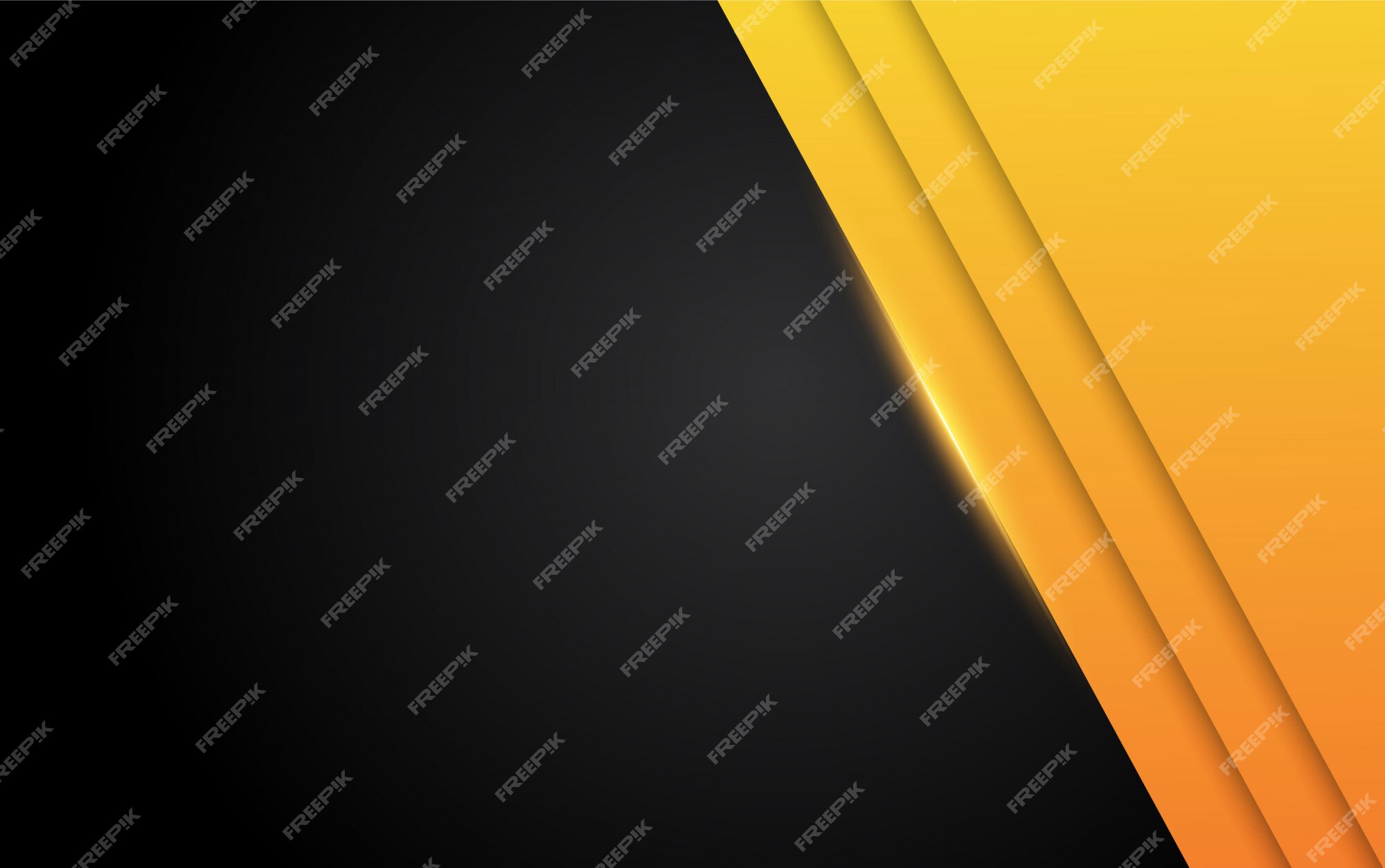 Premium Vector | Orange yellow and black abstract business background