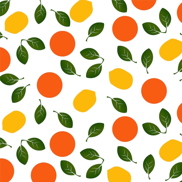 Premium Vector Oranges And Lemons Pattern