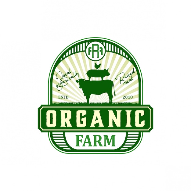 Download Free Organic Farm Vintage Logo Premium Vector Use our free logo maker to create a logo and build your brand. Put your logo on business cards, promotional products, or your website for brand visibility.