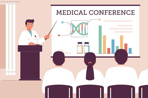 Free Vector | Organic flat design medical conference