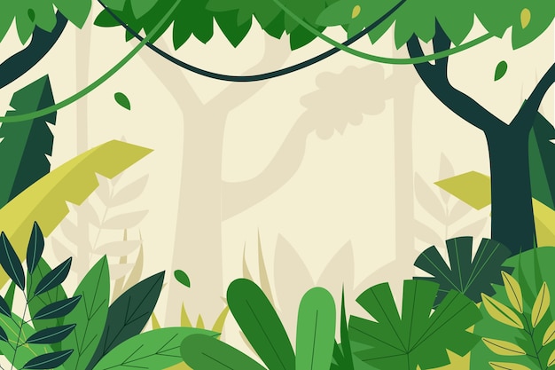safari jungle background vector