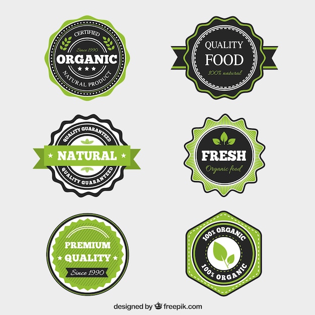 Download Free Organic Food Label Collection With Flat Design Free Vector Use our free logo maker to create a logo and build your brand. Put your logo on business cards, promotional products, or your website for brand visibility.