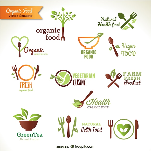 Download Free Organic Food Logos Free Vector Use our free logo maker to create a logo and build your brand. Put your logo on business cards, promotional products, or your website for brand visibility.