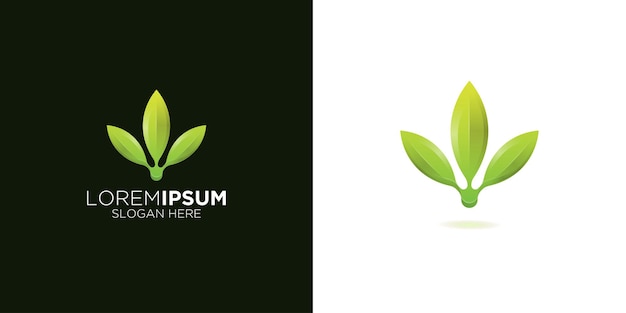 Premium Vector | Organic luxury crystal leaf logo