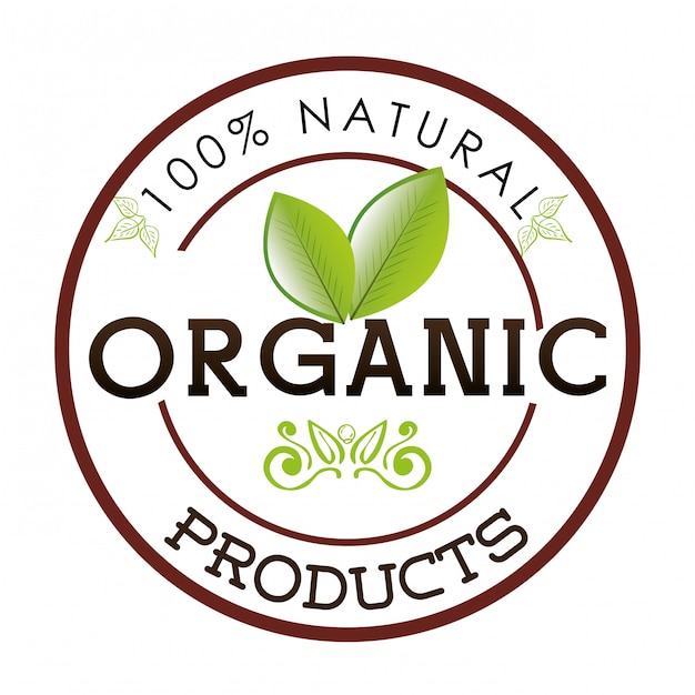 Premium Vector | Organic natural food label