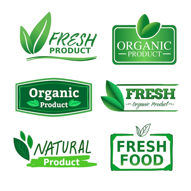 Download Free Organic Natural And Fresh Business Logo Sticker Product With Green Natural Color Theme Premium Vector Use our free logo maker to create a logo and build your brand. Put your logo on business cards, promotional products, or your website for brand visibility.