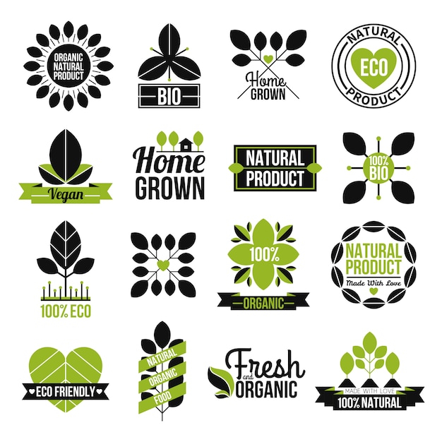 Download Free Organic Natural Product Label Set Free Vector Use our free logo maker to create a logo and build your brand. Put your logo on business cards, promotional products, or your website for brand visibility.