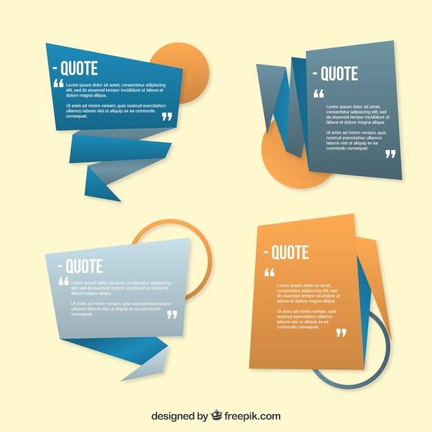 Download Free Origami Quote Template Set Free Vector Use our free logo maker to create a logo and build your brand. Put your logo on business cards, promotional products, or your website for brand visibility.