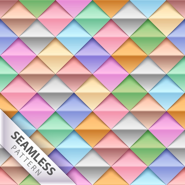 Origami seamless pattern Vector | Premium Download