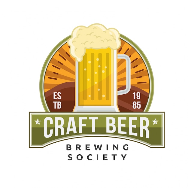 Download Free Original Beer Lager Bar Logo Badge Illustration Premium Vector Use our free logo maker to create a logo and build your brand. Put your logo on business cards, promotional products, or your website for brand visibility.