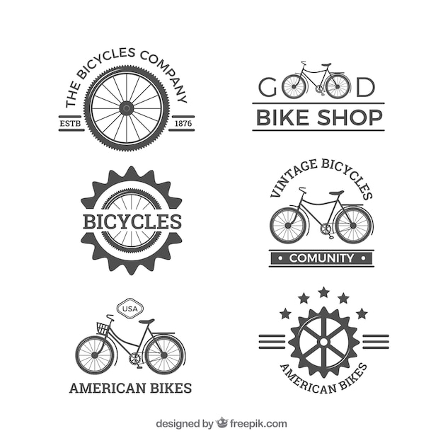 Download Free Original Pack Of Vintage Bike Logos Free Vector Use our free logo maker to create a logo and build your brand. Put your logo on business cards, promotional products, or your website for brand visibility.