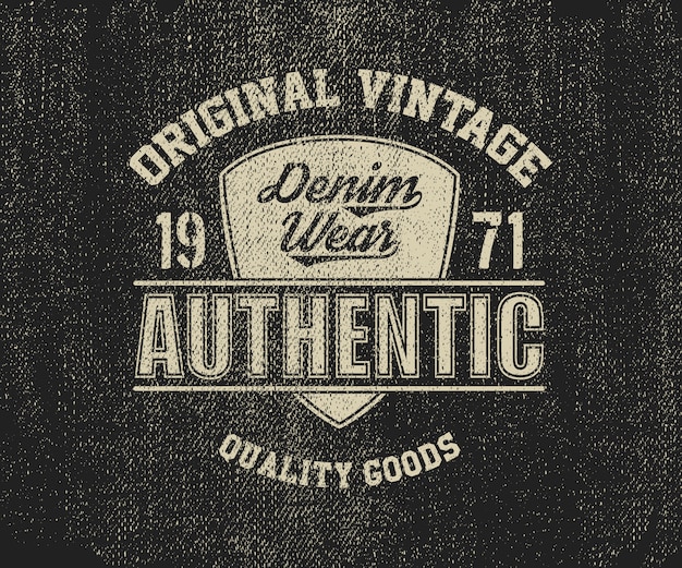 original vintage denim